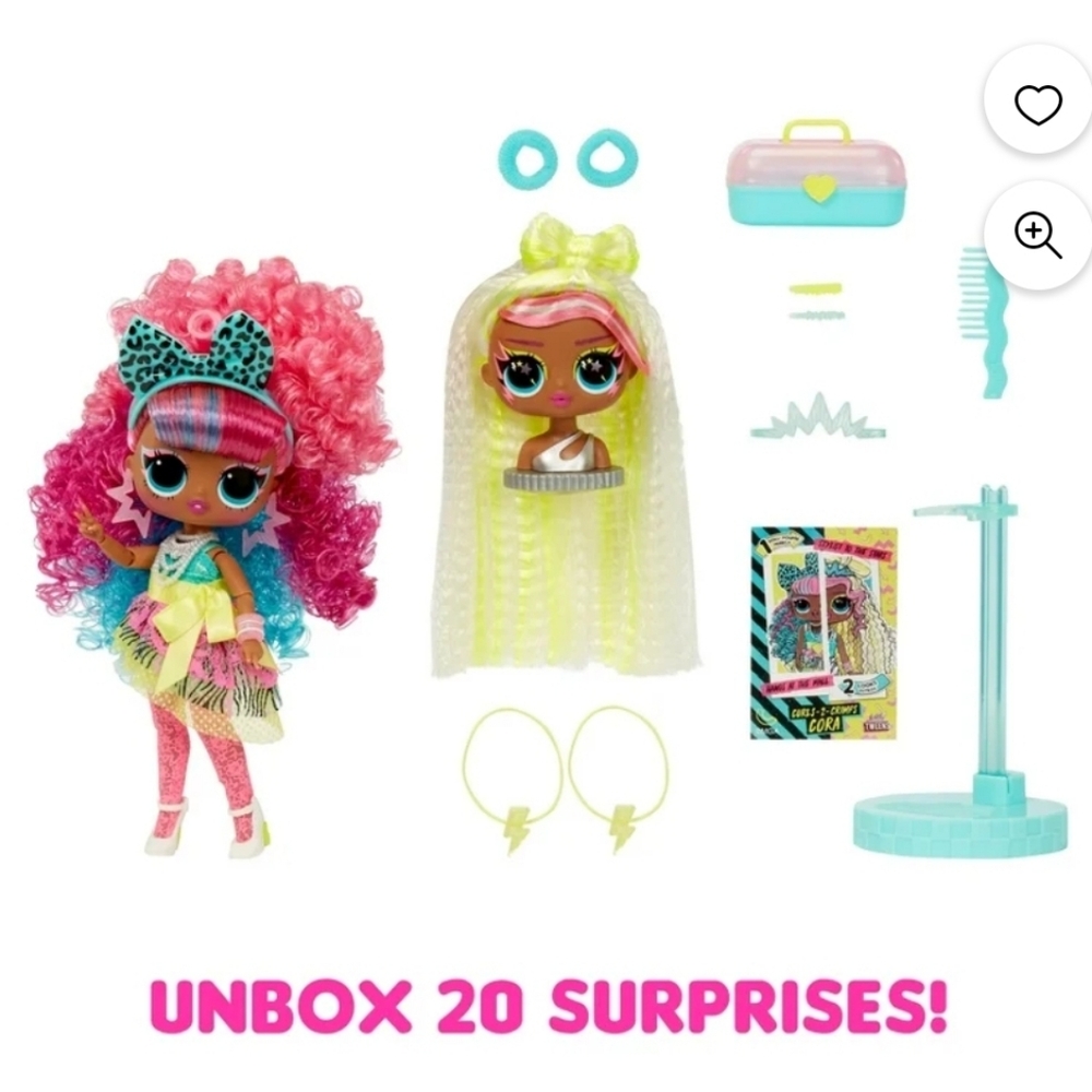 LOL Surprise Tweens Surprise Swap Curls-2-Crimps Cora Fashion Doll, 20+ Surprise - Picture 5 of 9